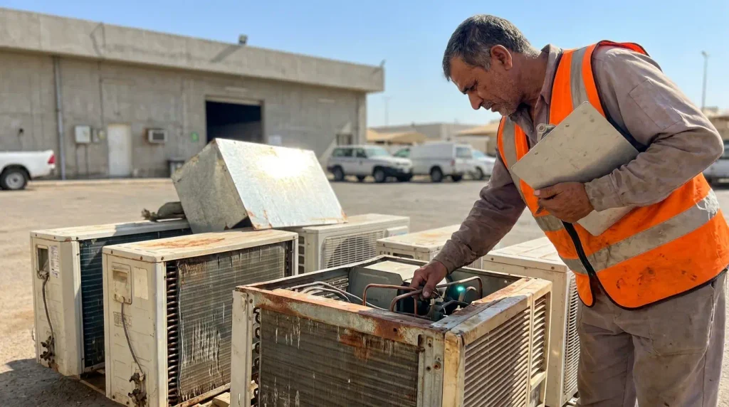 شراء مكيفات خربانة وسكراب كمبروسرات كاش بالمدينة المنورة